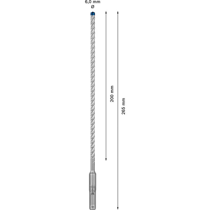DRILL BOSCH EXPERT 6X200X265 SDS PLUS - Свредла<<<Консумативи за електроинструменти<<<Инструменти и