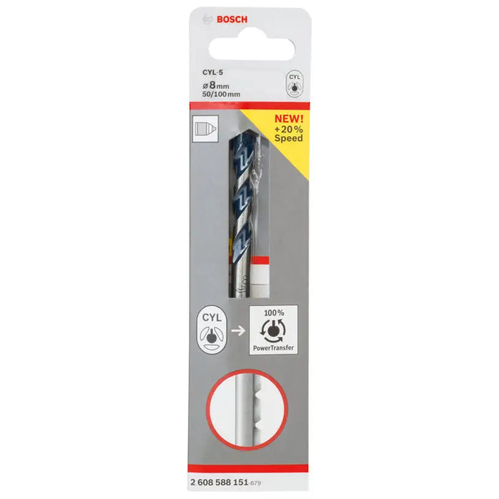 DRILL FOR CONCRETE BOSCH CYL-5 8X100 - Свредла<<<Консумативи за електроинструменти<<<Инструменти и