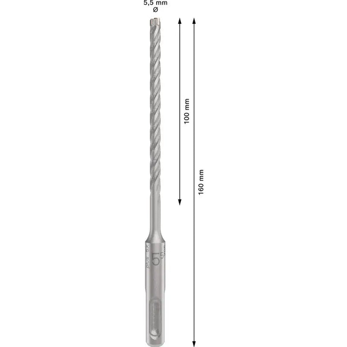 DRILL FOR CONCRETE BOSCH SDS PLUS-5X 5.5X160 - Свредла<<<Консумативи за електроинструменти<<<Инструменти и
