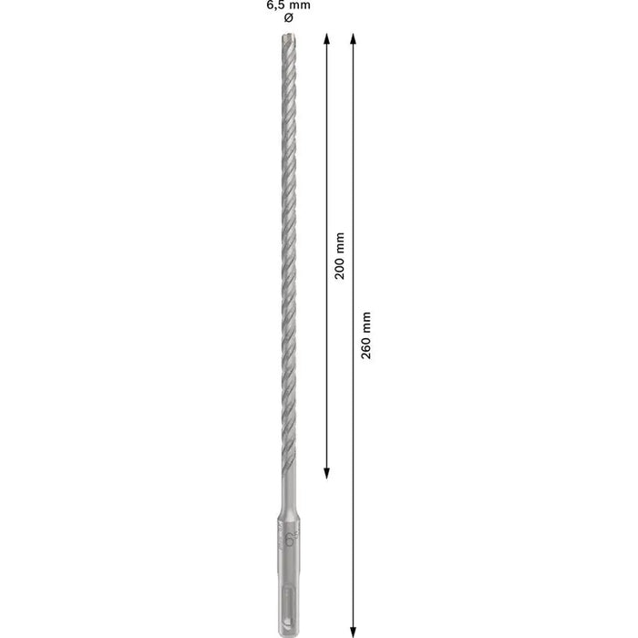 DRILL FOR CONCRETE BOSCH SDS PLUS-5X 6.5X260 - Свредла<<<Консумативи за електроинструменти<<<Инструменти и