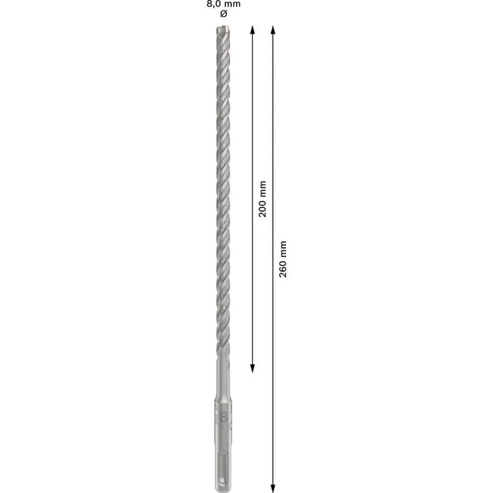 DRILL FOR CONCRETE BOSCH SDS PLUS-5X 8X260 - Свредла<<<Консумативи за електроинструменти<<<Инструменти и