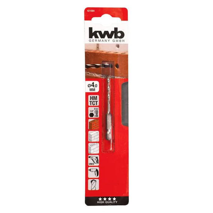 DRILL FOR STONE KWB 4X43X88 - Свредла<<<Консумативи за електроинструменти<<<Инструменти и железария<<<Praktiker