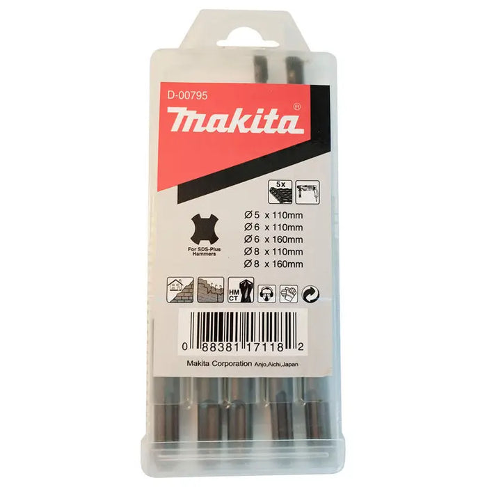 DRILL SET SDS+ MAKITA D-00795 5 PCS - Комплекти свредла<<<Консумативи за електроинструменти<<<Инструменти и