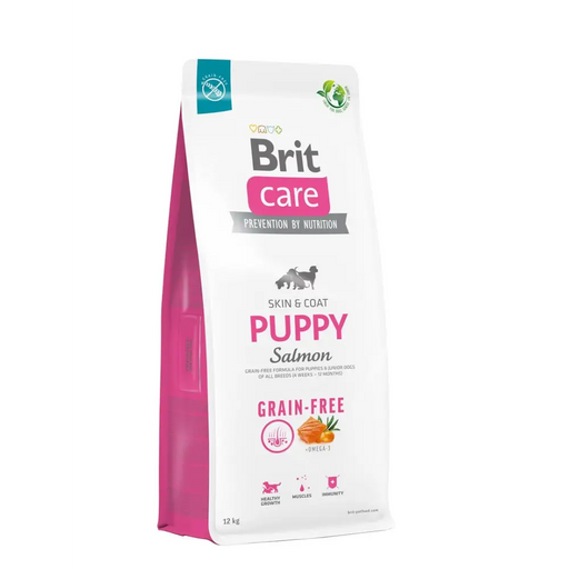 Dry food for puppies and young dogs of all breeds (4 weeks - 12 months).Brit Care Dog Grain-Free Puppy Salmon 12kg