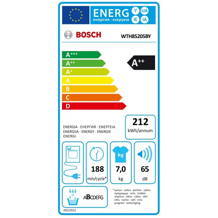 Dryer Bosch WTH85205BY - Сушилни<<<BOSCH сушилни<<<BOSCH<<<PolyComp&&&Сушилни машини<<<Перални и Сушилни