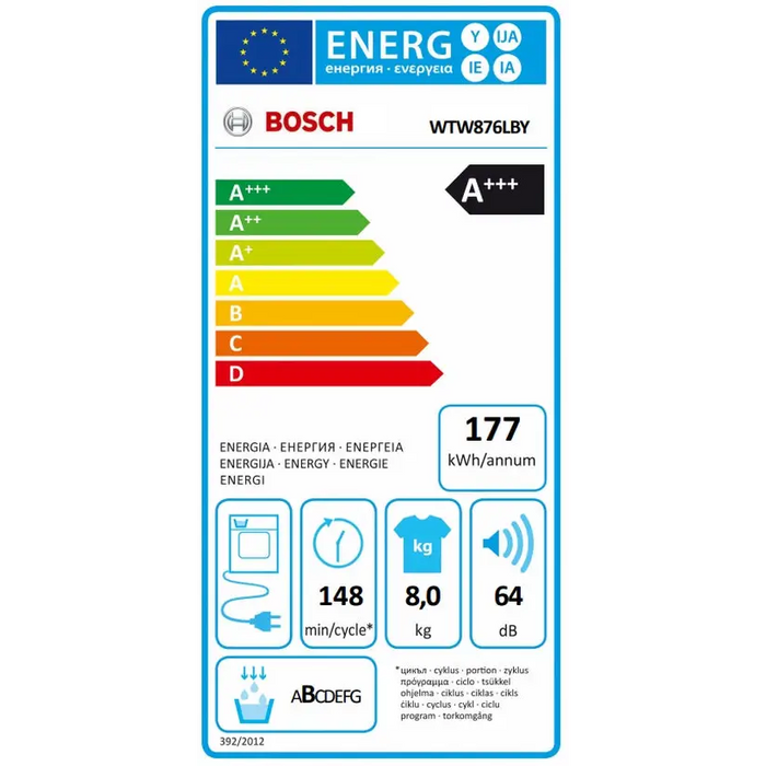 Dryer Bosch WTW876LBY*** 8 kg A+++ A+++ - Сушилни<<<BOSCH сушилни<<<BOSCH<<<PolyComp&&&Сушилни машини<<<Перални и