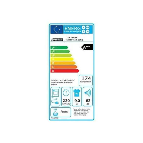 Dryer MIELE TCR780WP Eco&Steam&9kg - Сушилни с термопомпа<<<Сушилни<<<Едра бяла техника<<<TechnoMix&&&Кондензационни