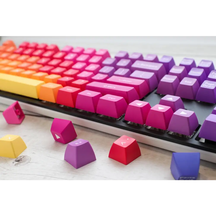 Ducky Afterglow Mechanical Keyboard Caps 108-Keycap Set ABS Double-Shot US Layout - Геймърски аксесоари<<<Геймърска