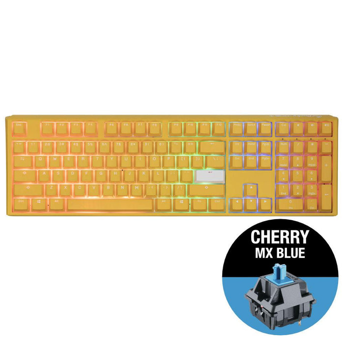 Gaming mechanical keyboard Ducky One 3 Yellow Full-Size, Cherry MX Blue