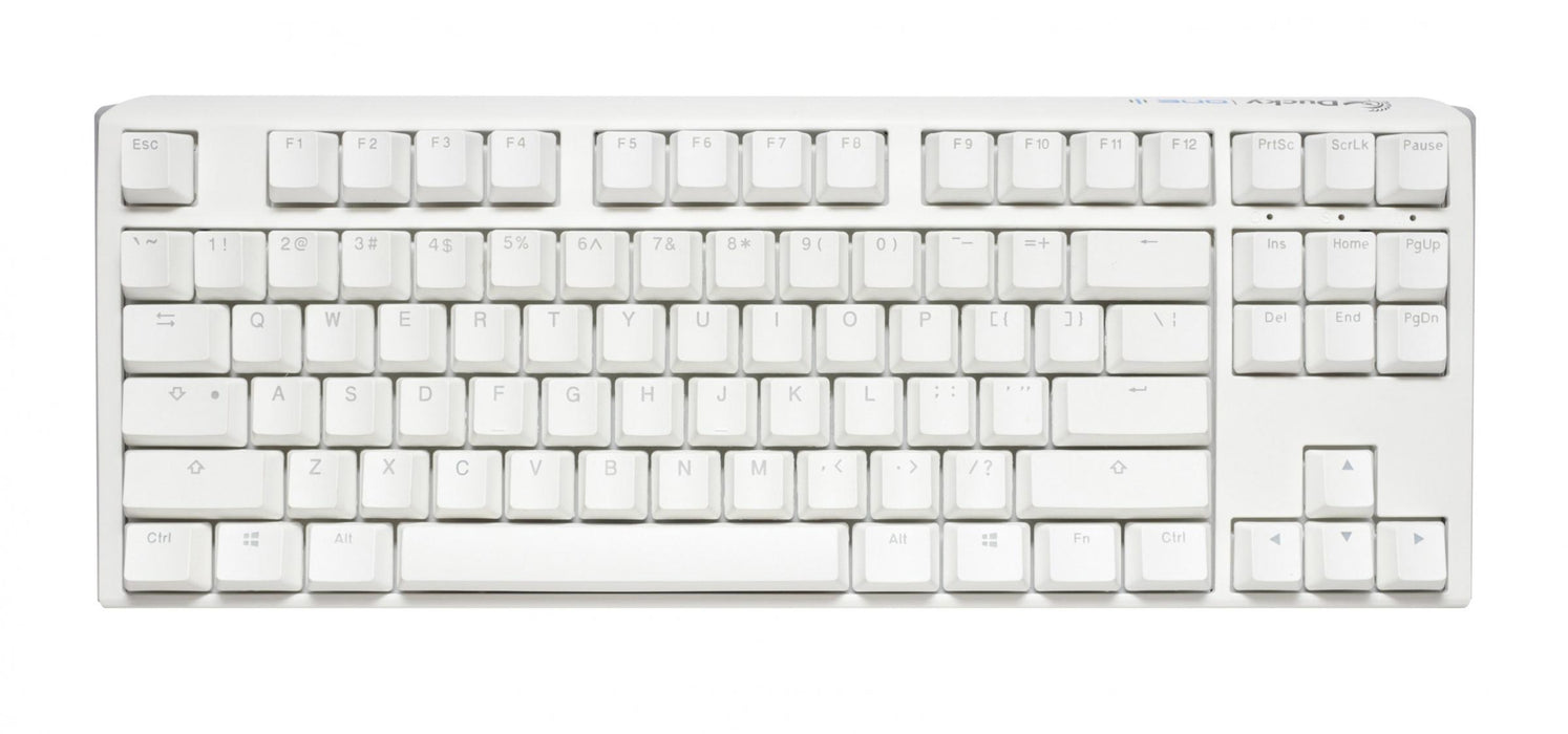 Gaming Mechanical Keyboard Ducky One 3 Pure White TKL Hotswap Cherry MX Brown, RGB, PBT Keycaps