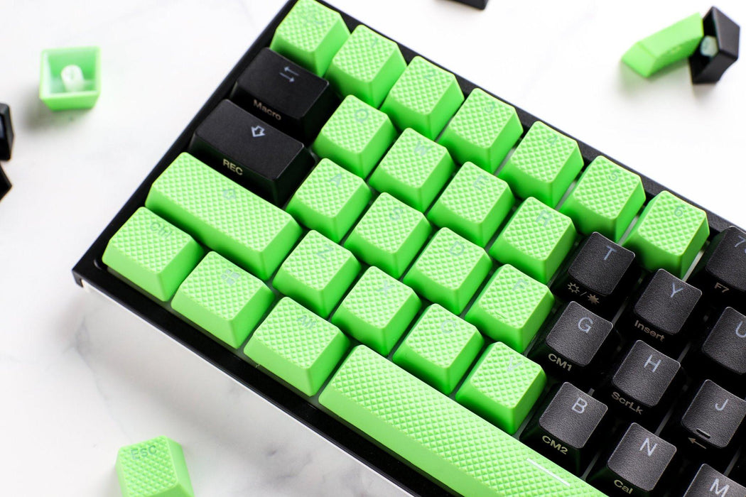 Ducky Green 31-Keycap Set Rubber Backlit Double-Shot US Layout Mechanical Keyboard Caps