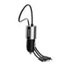 Dudao 3in1 USB car charger 3,4 A built-in cable Lightning / USB Type C / micro USB black (R5ProN black) - Cell phone