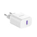 Dudao A20EU USB-A 18W network charger - white - Cell phone USB charger<<<HurtelXML