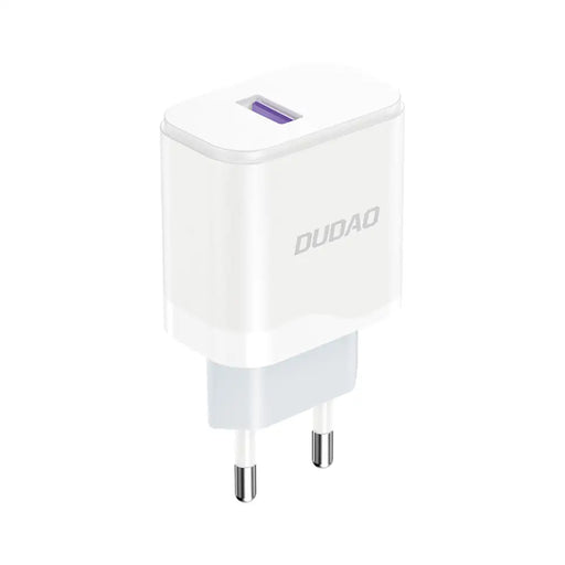 Dudao A20EU USB-A 18W network charger - white - Cell phone USB charger<<<HurtelXML