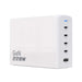 Dudao A228EU GaN charger 1x USB-A 4x USB-C PD 228W - white - Cell phone USB charger<<<HurtelXML