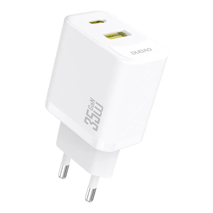 Dudao A27 MaxC 35W GaN Wall Charger + USB-C Cable - White - Cell phone USB charger<<<HurtelXML