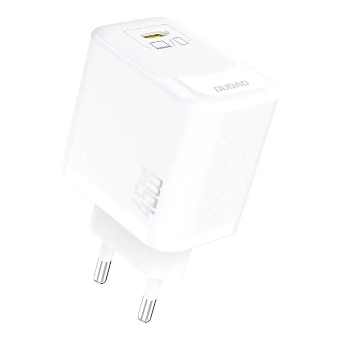 Dudao A28C 45W GaN Wall Charger + USB-C Cable - White - Cell phone USB charger<<<HurtelXML