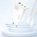 Dudao A29 65W GaN Wall Charger 2 x USB-C + 1 x USB-A - White - Cell phone USB charger<<<HurtelXML