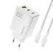 Dudao A29C 65W GaN Wall Charger + USB-C Cable - White - Cell phone USB charger<<<HurtelXML