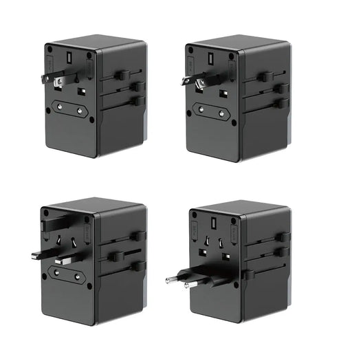Dudao A65Pro 65W EU / US / JP / AUS / UK travel adapter 2x USB-C 2x USB-A - black - Cell phone USB charger<<<HurtelXML