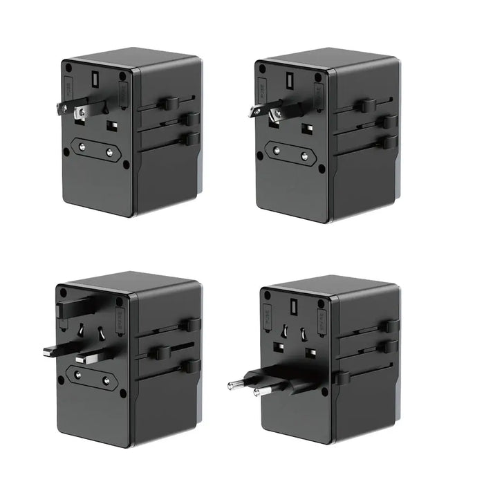 Dudao A65Pro 65W EU / US / JP / AUS / UK travel adapter 2x USB-C 2x USB-A - black - Cell phone USB charger<<<HurtelXML