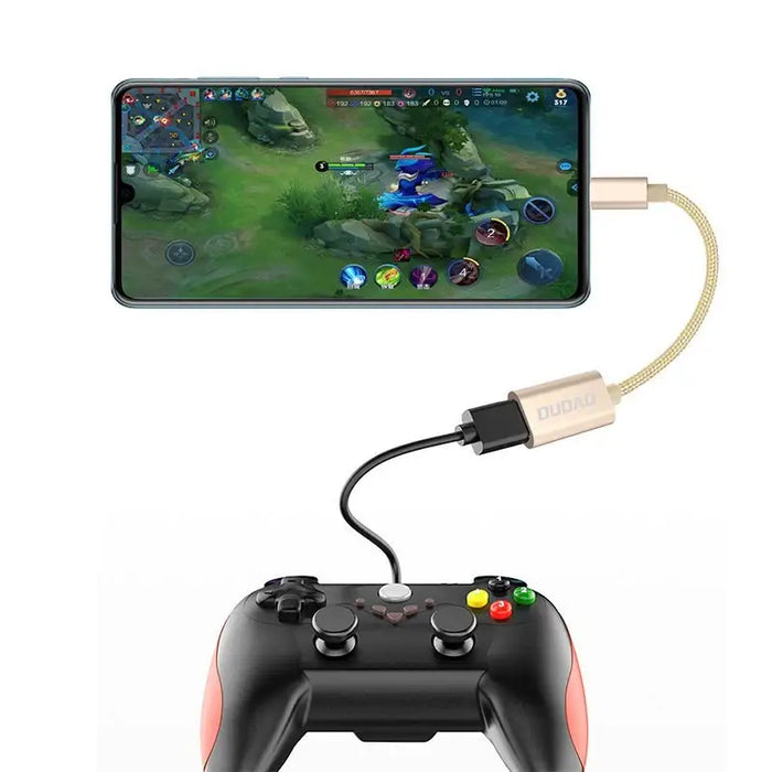 Dudao adapter adapter OTG cable from USB 2.0 to micro USB gray (L15M) - USB adapters<<<HurtelXML
