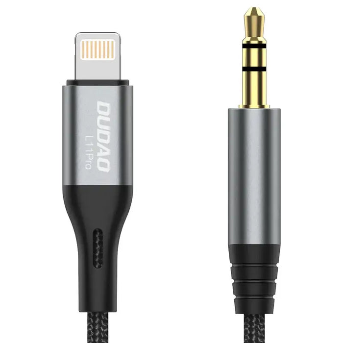 Dudao audio cable Lightning - mini jack 3.5mm 1m gray (L11PRO) - Audio cables<<<HurtelXML