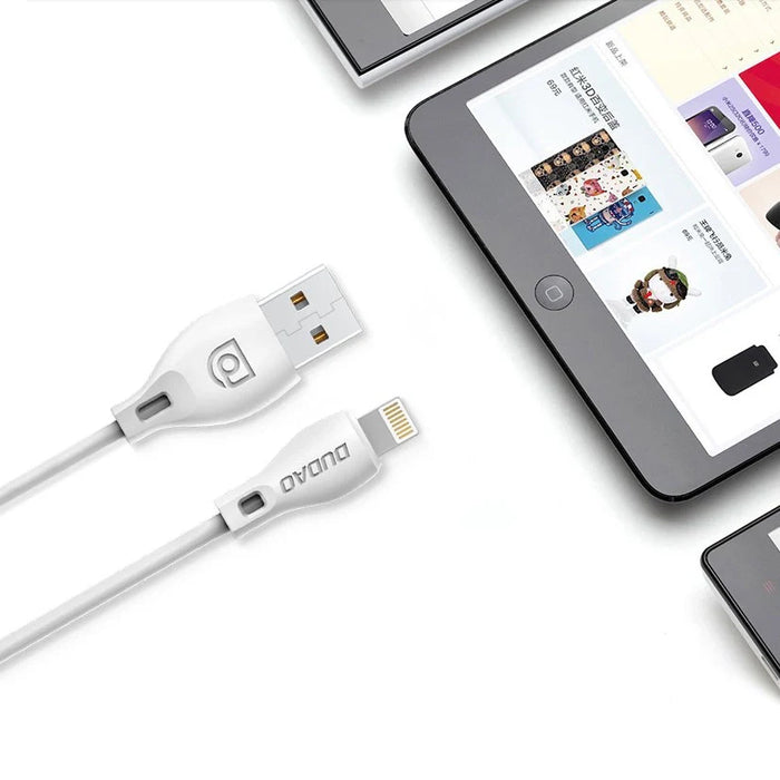 Dudao cable micro USB cable 2.4A 1m white (L4M 1m white) - Cell phone cables<<<HurtelXML