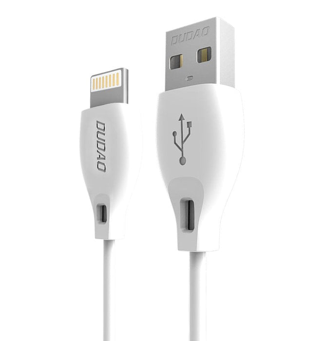 Dudao cable USB / Lightning 2.1A cable 2m white (L4L 2m white) - Cell phone cables<<<HurtelXML