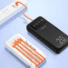 Dudao capacious powerbank with 3 built-in cables 20000mAh USB Type C + micro USB + Lightning black (Dudao K6Pro +)