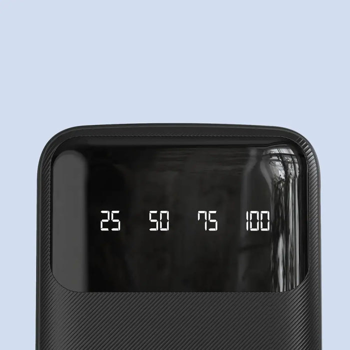 Dudao capacious powerbank with 3 built-in cables 20000mAh USB Type C + micro USB + Lightning black (Dudao K6Pro +)
