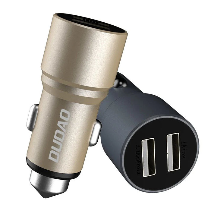 Dudao car charger 2x USB 3.1A gray (R5 gray) - Cell phone USB charger<<<HurtelXML