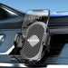 Dudao F2+ smartphone holder for air vent clamp - black - Cell phone holders<<<HurtelXML