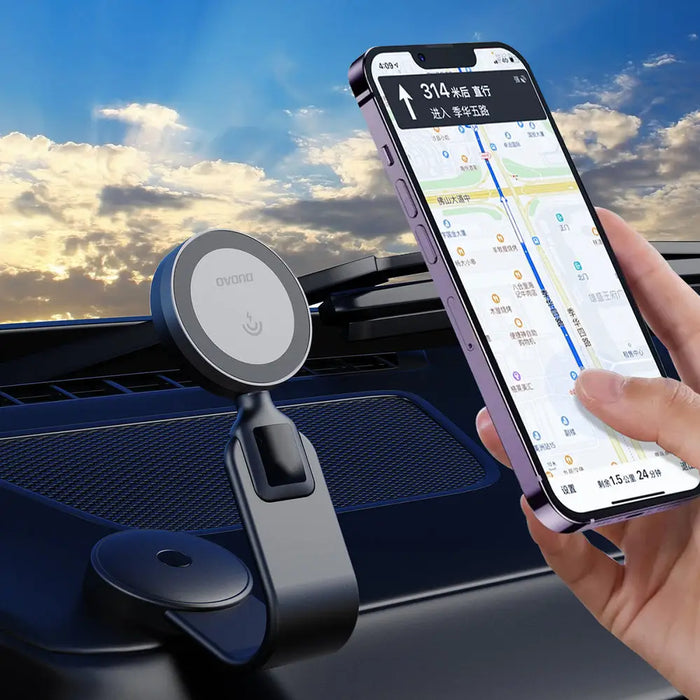 Dudao F21 Pro 15W MagSafe Inductive Car Charger - Black - Cell phone holders<<<HurtelXML