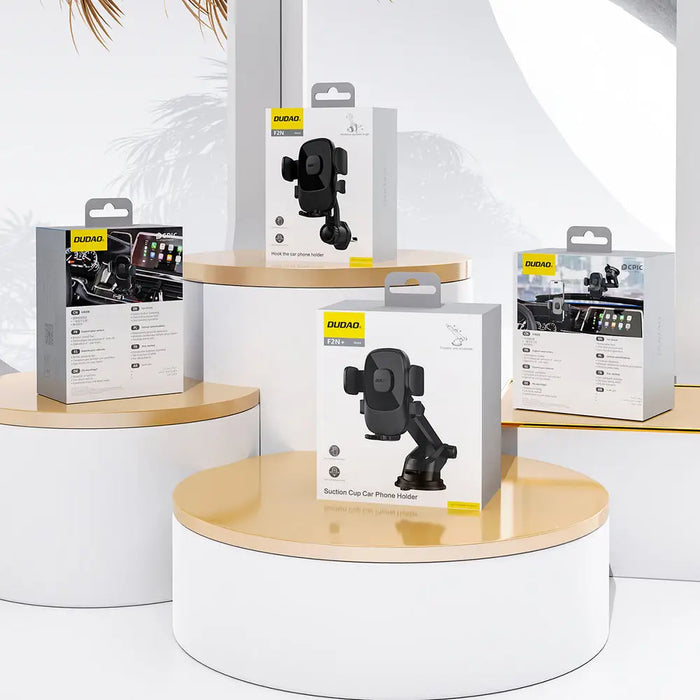 Dudao F2N smartphone holder for 360° air vent - black - Cell phone holders<<<HurtelXML