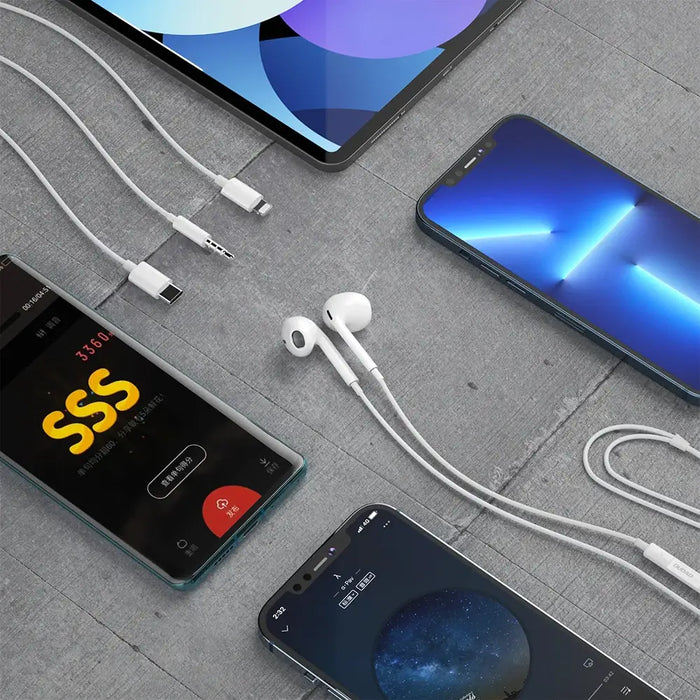 Dudao in-ear headphones with USB Type-C connector white (X14PROT) - Headphones and speakers<<<HurtelXML