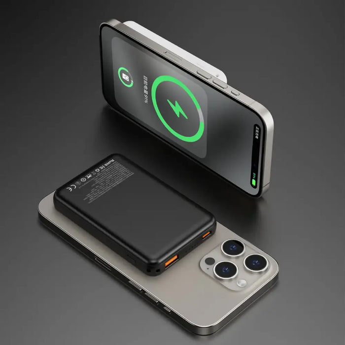 Dudao K14S USB-C / MagSafe wireless powerbank 20W 5000mAh - black - Powerbanks<<<HurtelXML