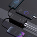 Dudao K15Pro Power Bank 20000mAh 22.5W PD USB-C / USB-A / Built-in Lightning and USB-C Cables - Black