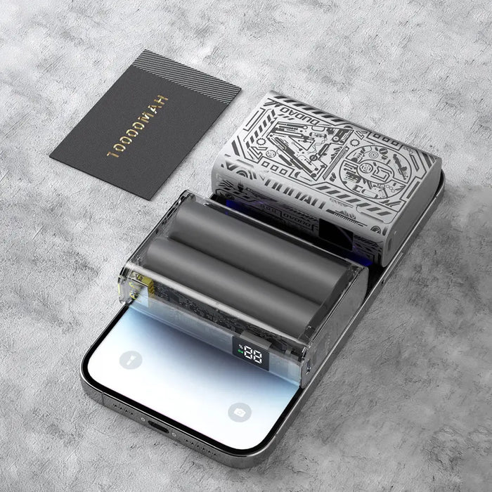 Dudao K20 USB-A / USB-C Powerbank 10000mAh 22.5W - silver - Powerbanks<<<HurtelXML