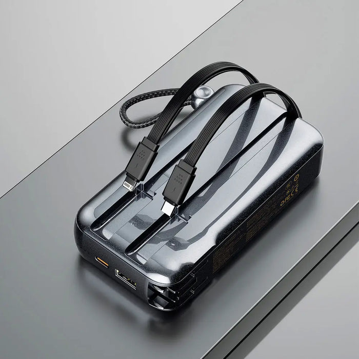 Dudao K25 2in1 10000mAh 3-Plug Powerbank Charger - Gray - Powerbanks<<<HurtelXML