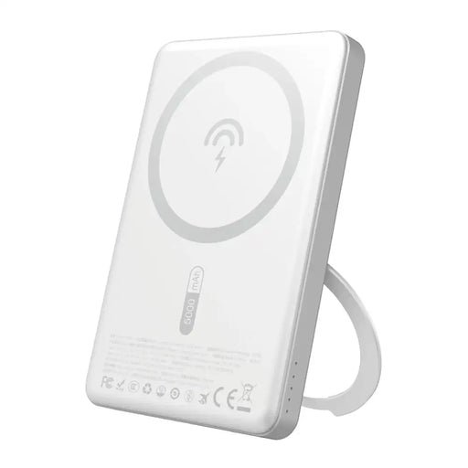 Dudao K28S 20W PD 5000mAh Powerbank with MagSafe and Stand - Silver - Powerbanks<<<HurtelXML