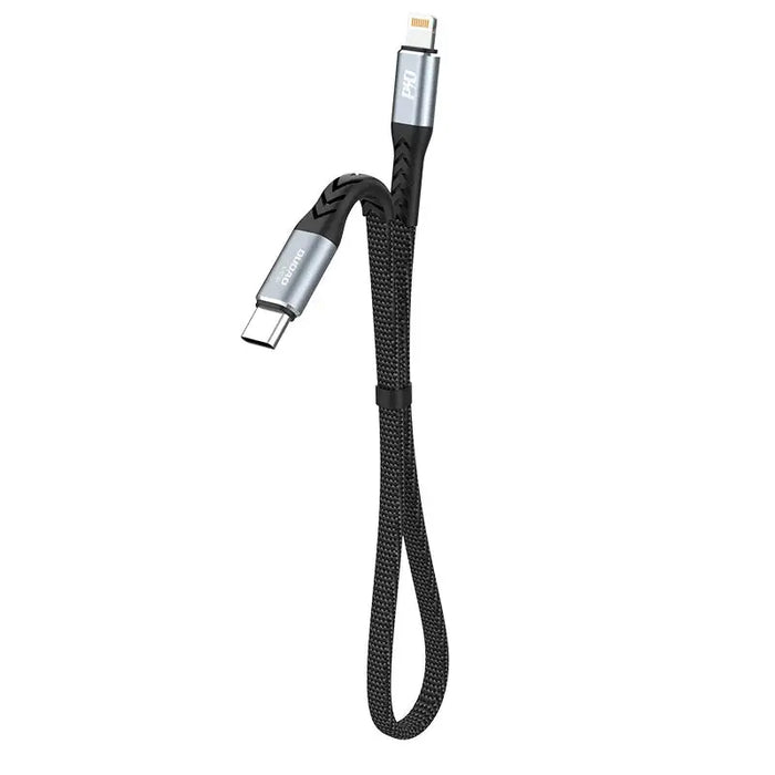 Dudao L10P Lightning - USB-C PD 20W cable 0.23m - black - Cell phone cables<<<HurtelXML