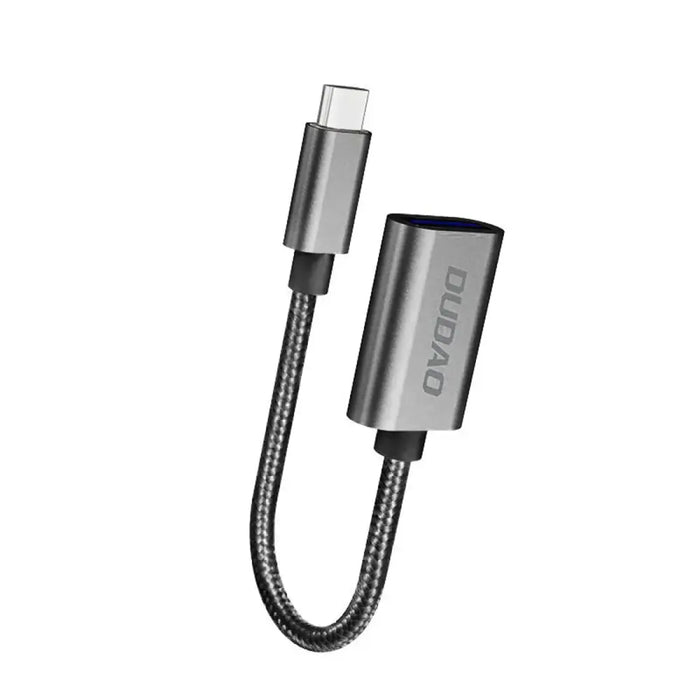 Dudao L15T OTG Adapter USB-C - USB-A - Gray - USB adapters<<<HurtelXML