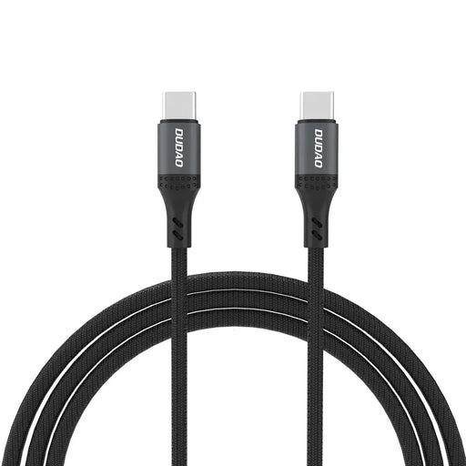 Dudao L3CC USB-C - USB-C 60W 1.2m Braided Cable - Black - Cell phone cables<<<HurtelXML