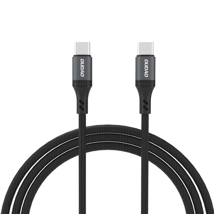 Dudao L3CC USB-C - USB-C 60W 2m Braided Cable - Black - Cell phone cables<<<HurtelXML