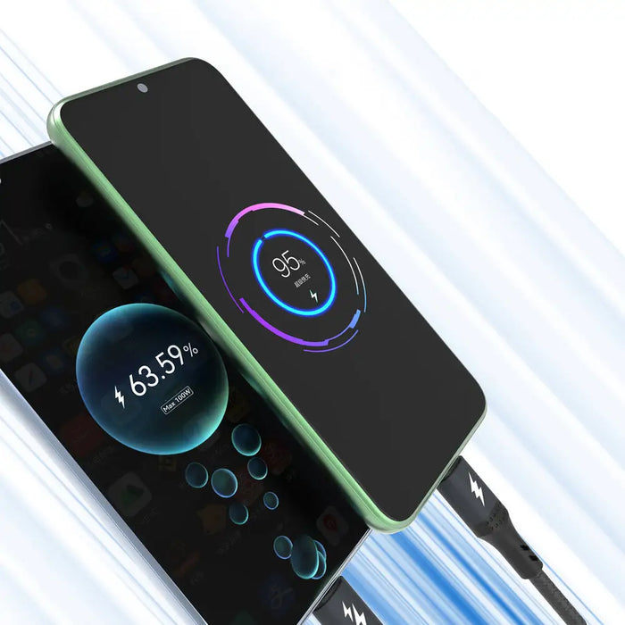 Dudao L3E 3 in 1 60W MicroUSB USB-C Lightning Cable 1.2m - Black - Cell phone cables<<<HurtelXML