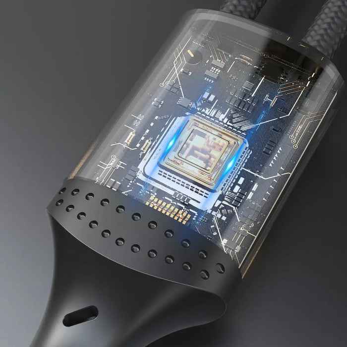 Dudao L3ST USB-A - USB-C 5A Cable 1.2m Braided - Black - Cell phone cables<<<HurtelXML