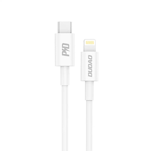 Dudao L6X USB-C - Lightning PD 20W 1m Cable - White - Cell phone cables<<<HurtelXML