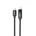 Dudao L7C USB-C - USB-C 100W Cable with LED Display 1m - Black - Cell phone cables<<<HurtelXML