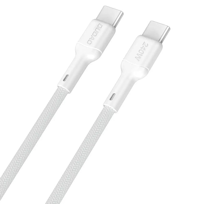 Dudao L9C Max 240W PD USB-C - USB-C Cable 1.2m - White - Cell phone cables<<<HurtelXML